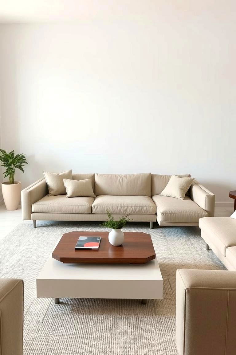 Streamlined Furniture for Clean Lines - 24 Minimalist Living Room Ideas