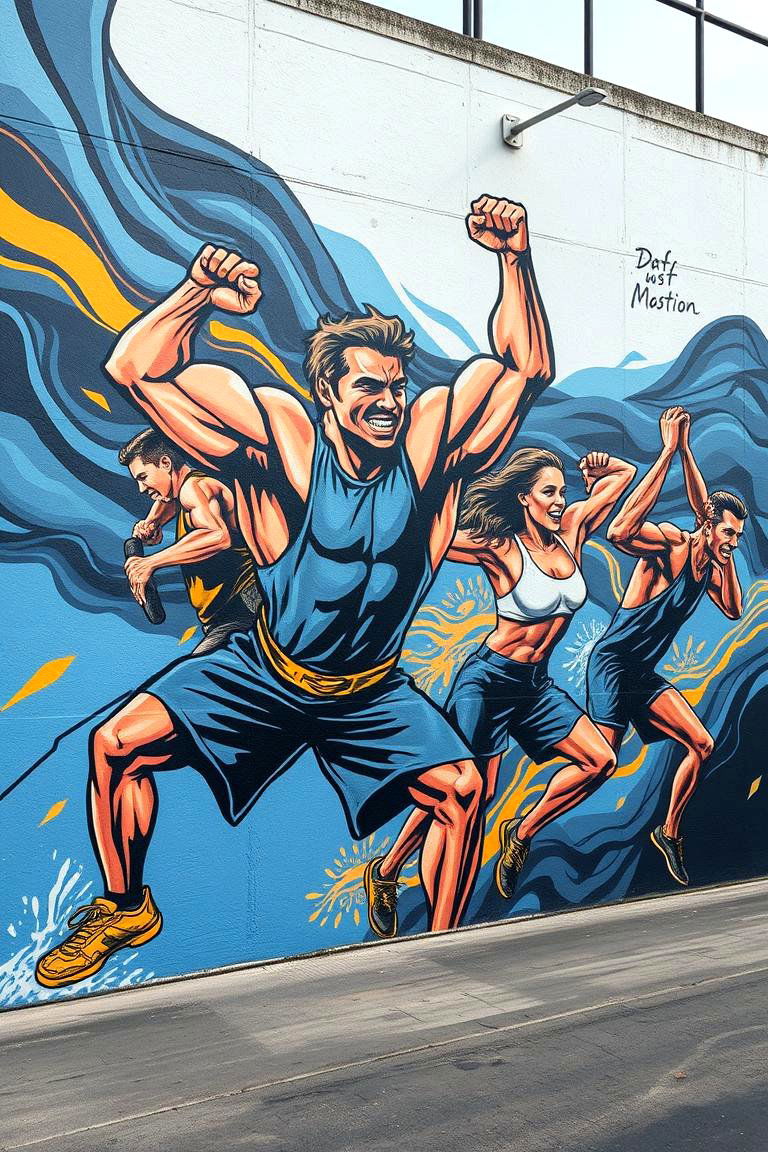 Strength in Motion - 24 Gym Murals