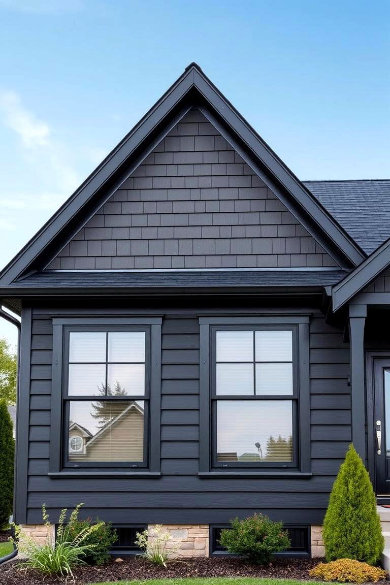 Stress Free Maintenance and Longevity - 24 Dark Brown House With Black Trim