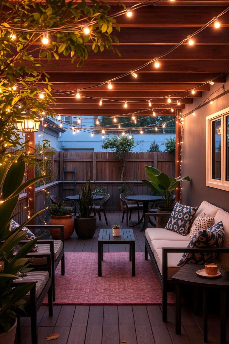 String Lights for Outdoor Lounging Spaces - 24 Patio String Light Ideas