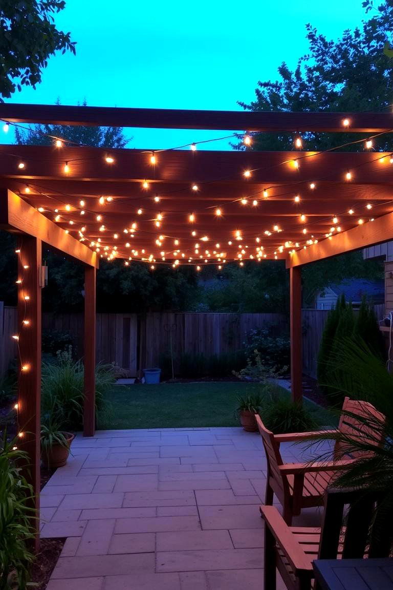String Lights for a Cozy Ambiance - 24 Backyard Lighting Ideas