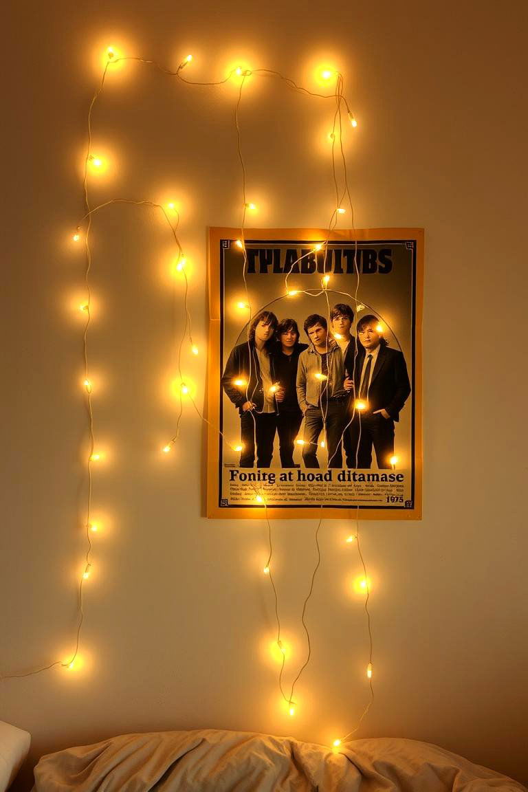String Lights with a Twist - 24 Grunge Aesthetic Room Decor Ideas