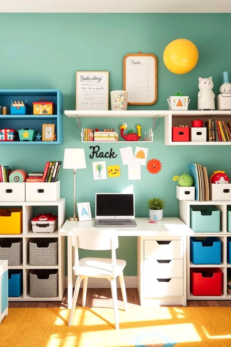 Study and Play Room - 24 Boys Room Ideas