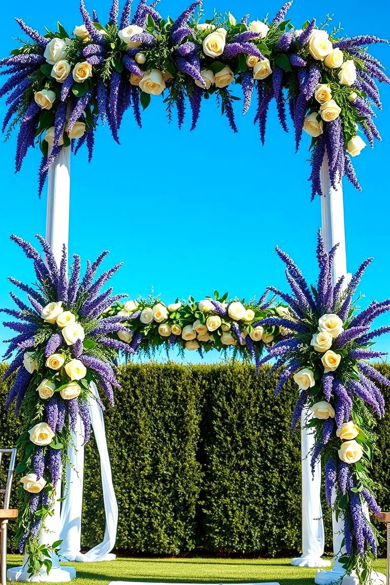 Stunning Lavender Wedding Arch Decor - 24 Lavender Wedding Ideas