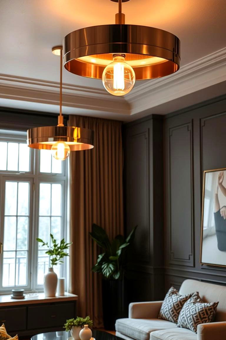Stunning Rose Gold Lighting Fixtures - 24 Rose Gold Bedroom Ideas