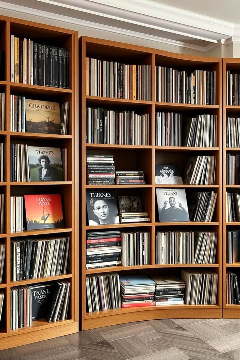 Sturdy Bookcases for Records - 24 Vinyl Record Storage Ideas