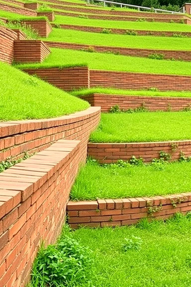 Sturdy Brick Retaining Walls - 24 Brick Landscaping Ideas