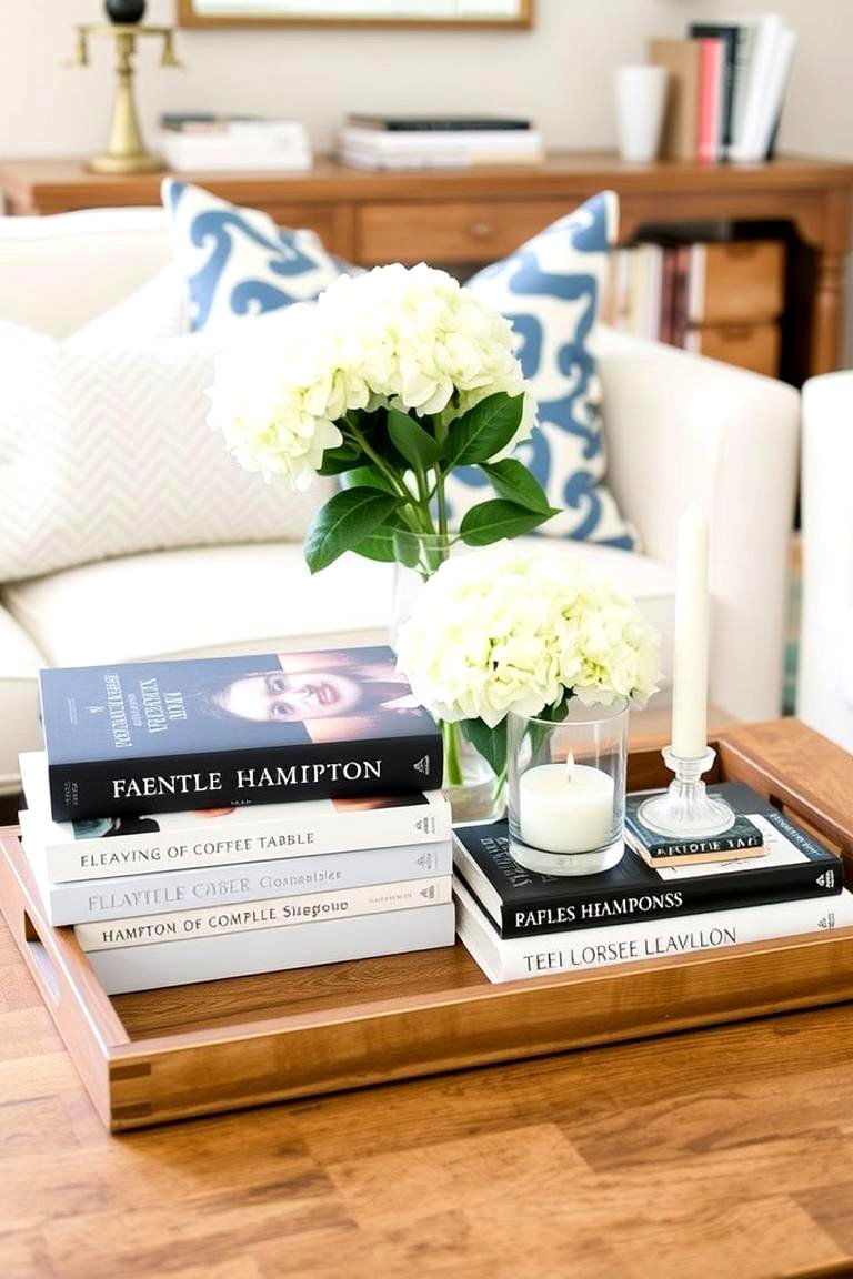 Style Your Coffee Table with Intention - 24 Hamptons Living Room Ideas