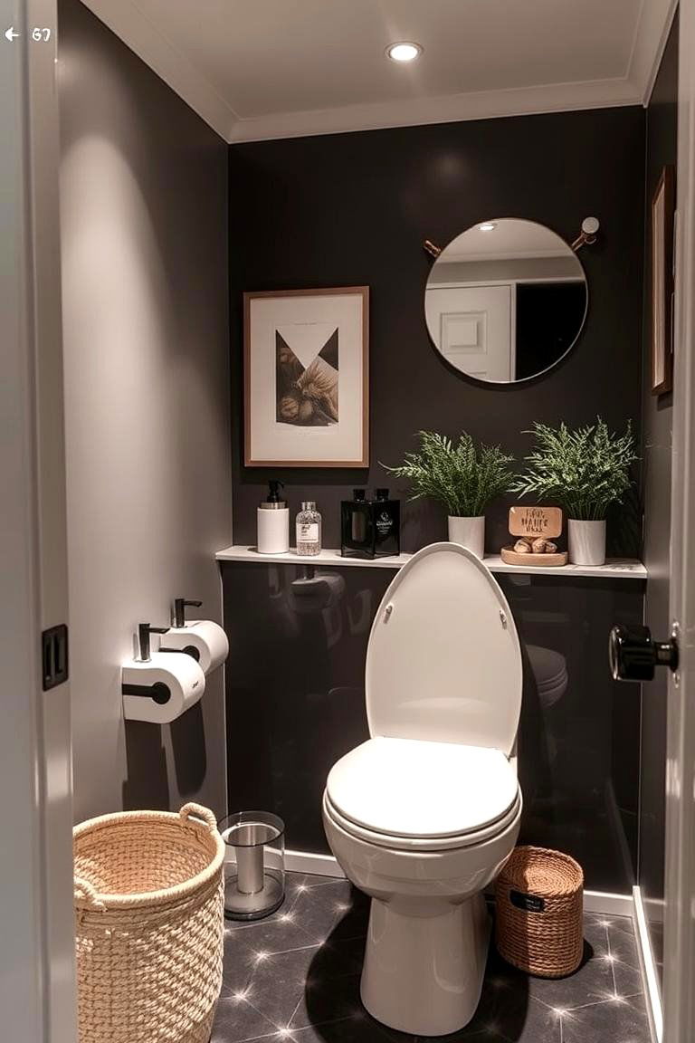 Stylish Accessory Highlights - 24 Downstairs Toilet Ideas