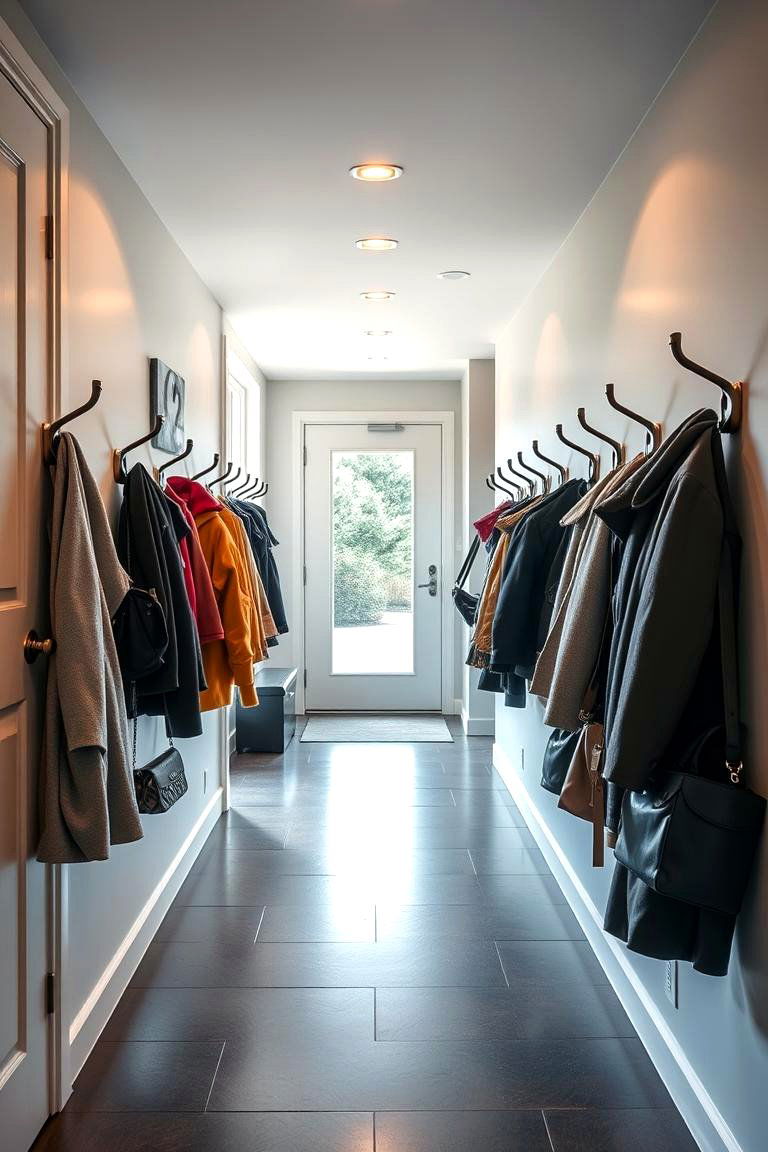 Stylish Coat Hooks - 24 Hallway Storage Ideas
