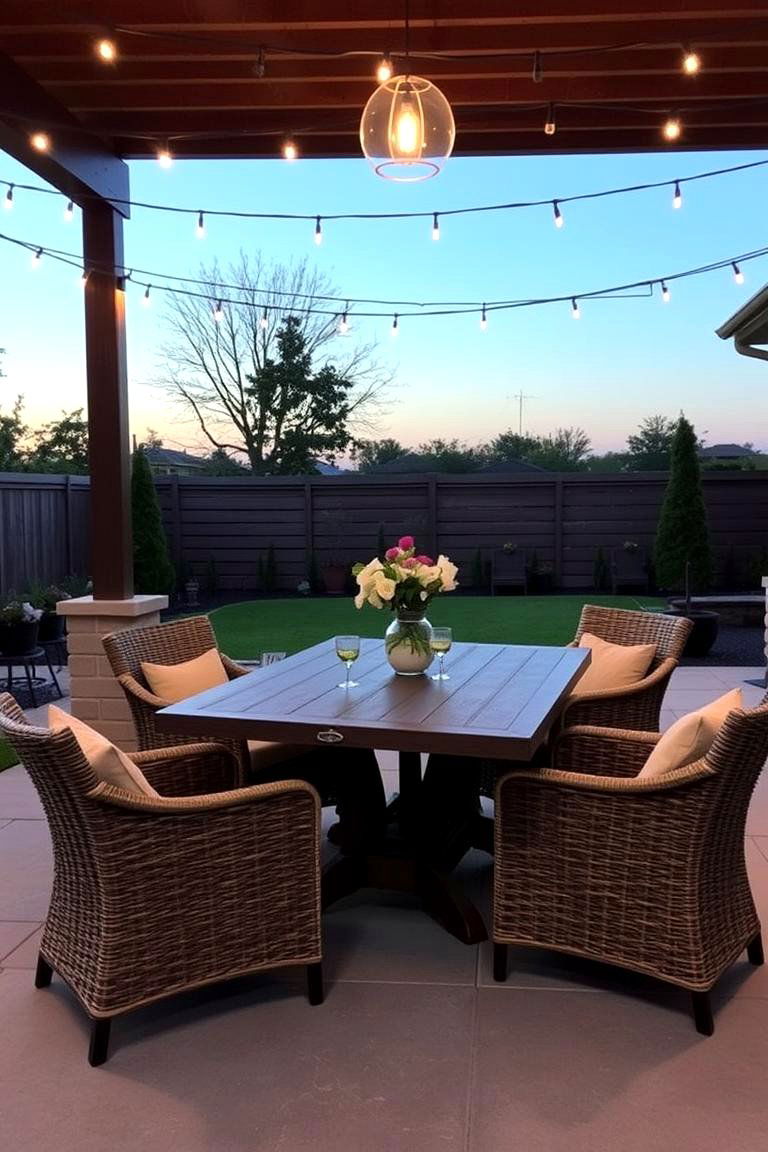 Stylish Dining Set - 24 Patio Furniture Ideas