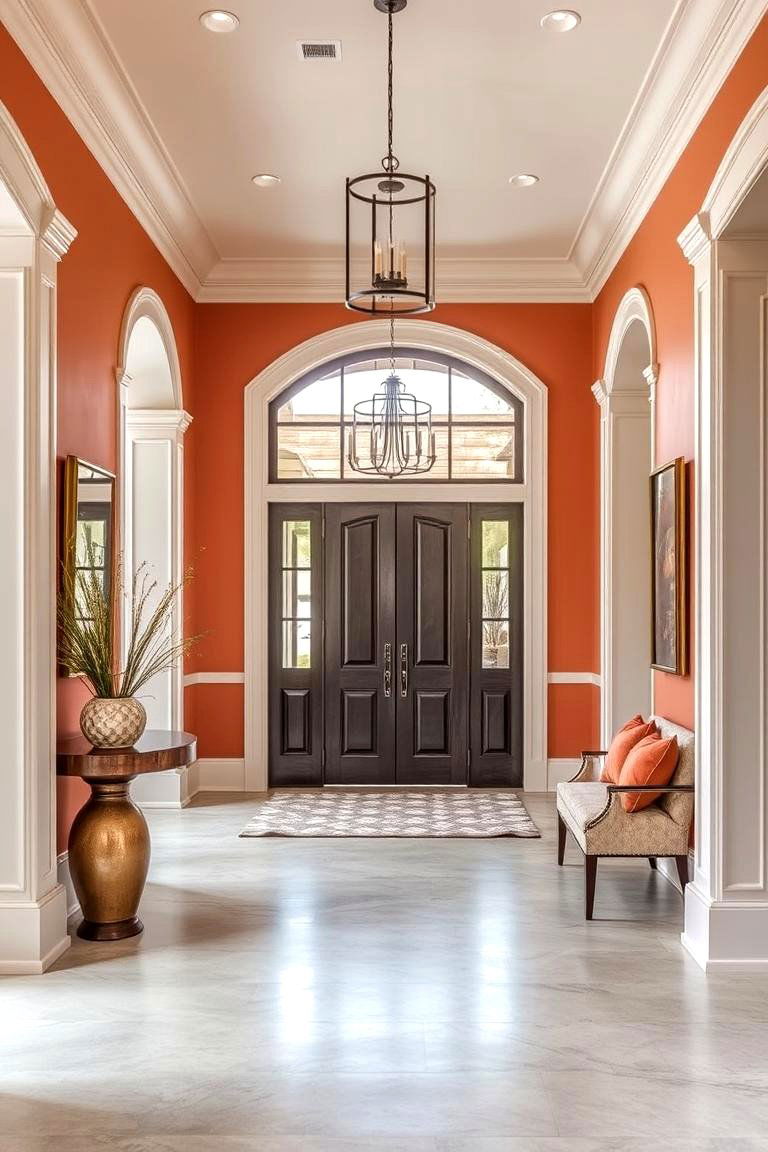 Stylish Entry Foyer Warmth - 24 Warm Color Palettes for Every Room in the House