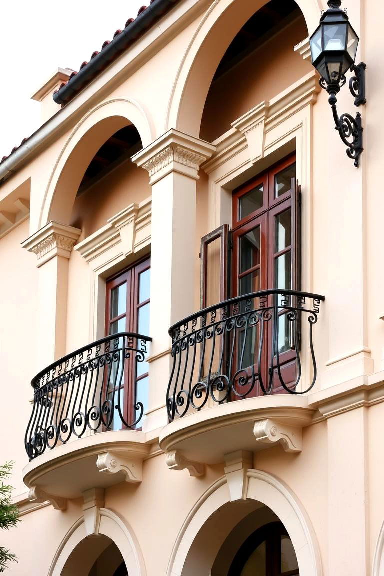 Stylish Iron Balconies and Railings - 24 Mediterranean House Exterior Ideas