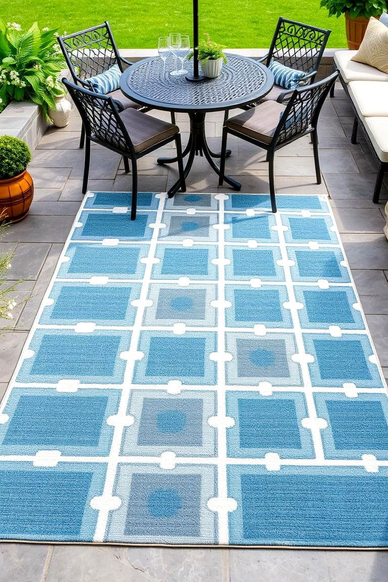 Stylish Outdoor Rug - 24 Outdoor Furniture Ideas