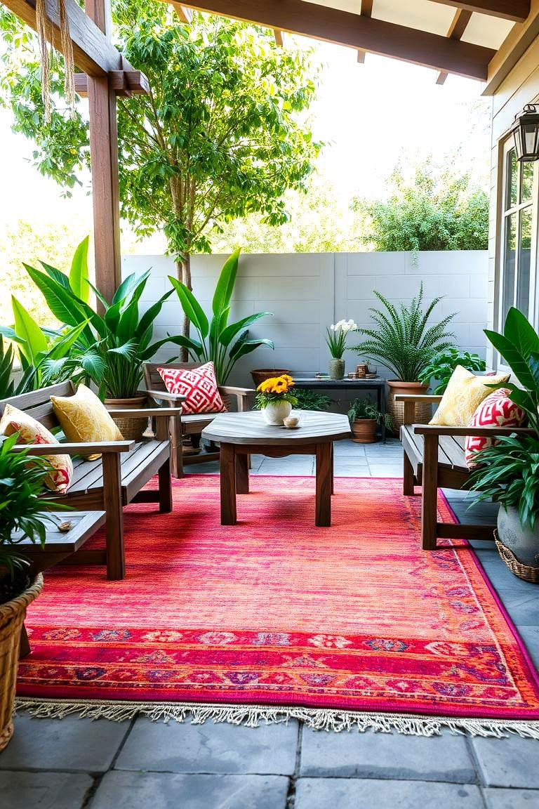 Stylish Outdoor Rugs - 24 Outdoor Decor Ideas