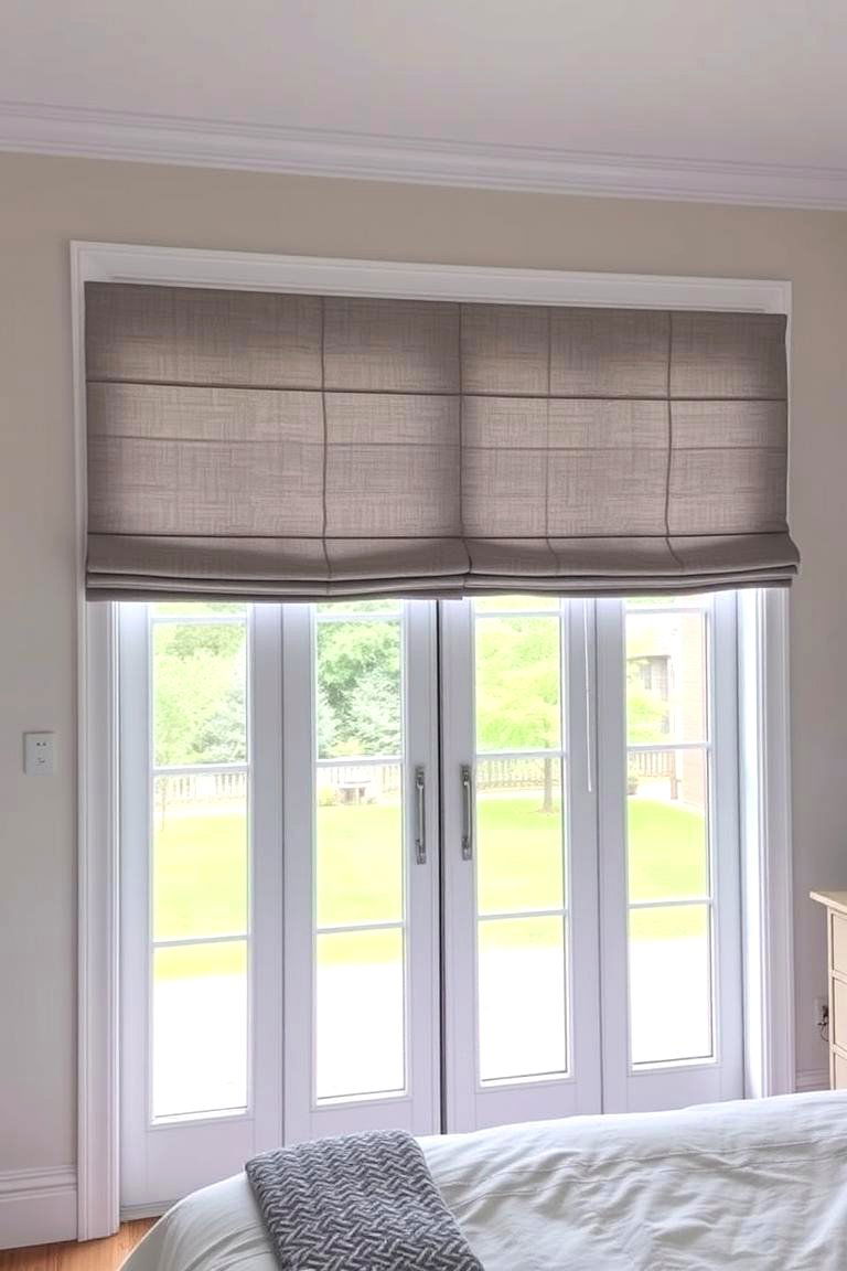 Stylish Roman Shades - 24 Sliding Door Curtain Ideas