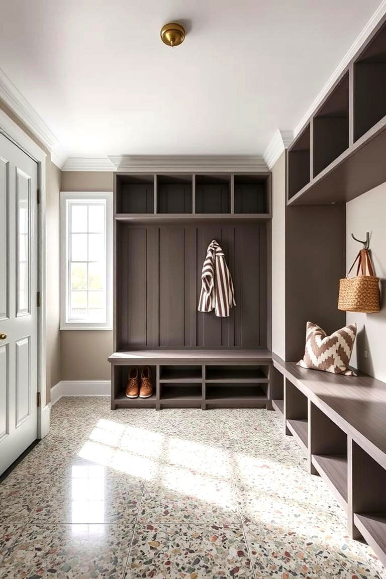Stylish Terrazzo Flooring - 24 Mudroom Floor Ideas