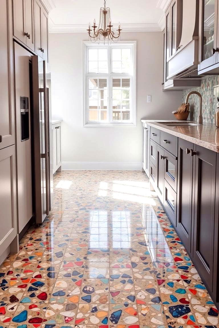 Stylish Terrazzo Tiles - 24 Kitchen Floor Tile Ideas
