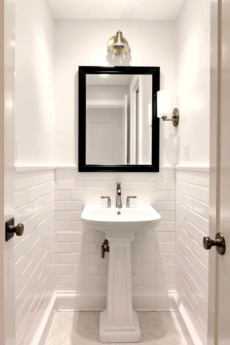 Stylish Tile Wainscoting - 24 Powder Room Wainscoting Ideas