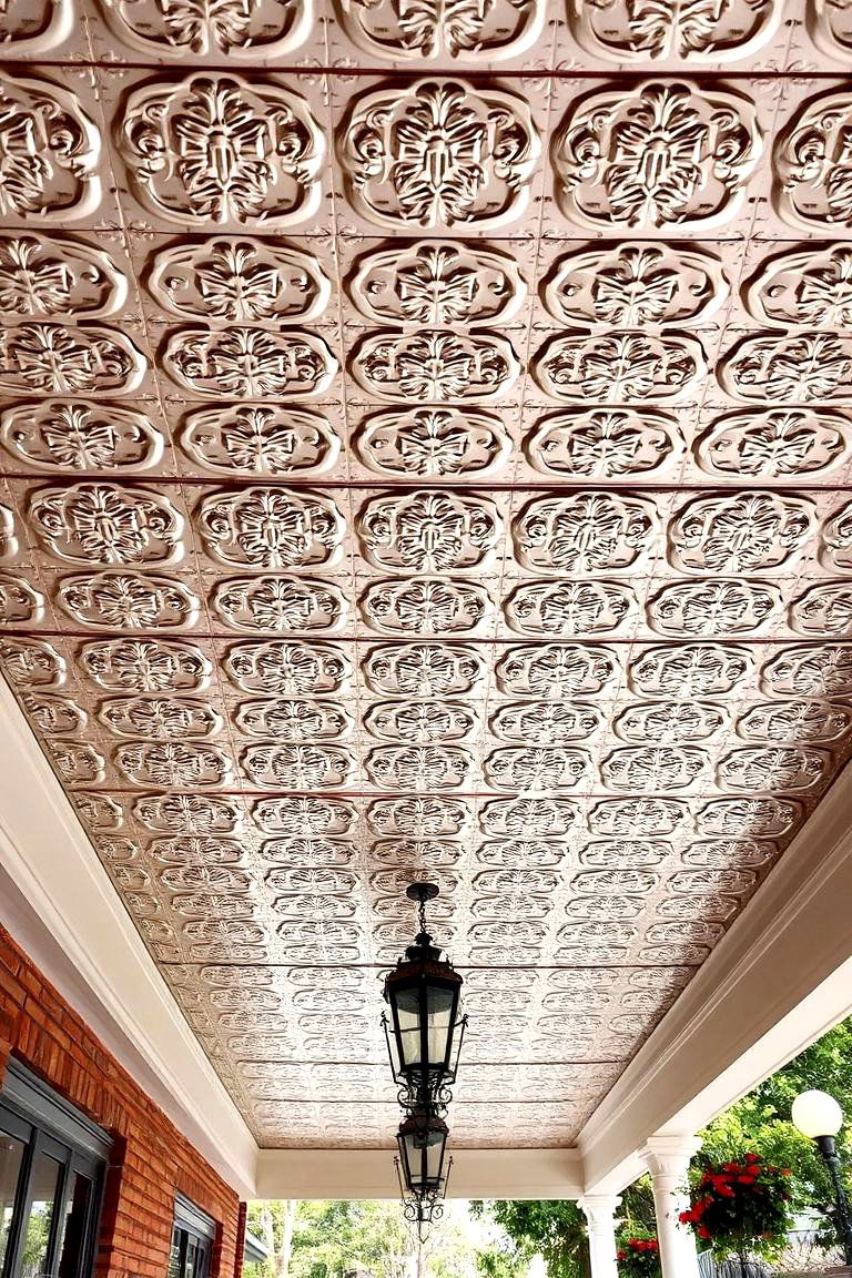 Stylish Tin Ceiling Tiles - 24 patio ceiling ideas