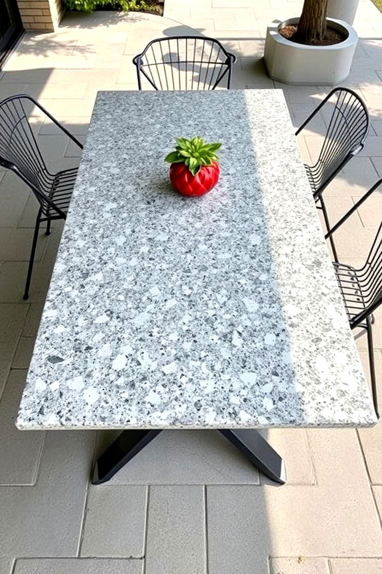 Stylish and Durable Terrazzo - 24 Outdoor Countertop Ideas