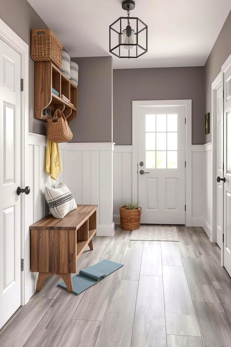 Stylish and Practical Vinyl Flooring - 24 Mudroom Floor Ideas
