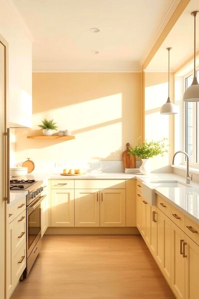 Subdued Solar Inspiration - 24 Pale Yellow Kitchen Ideas