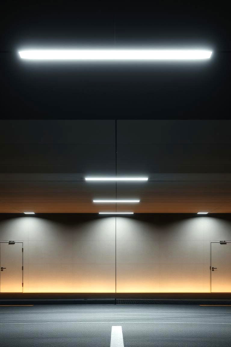Subdued Under Drive Lights - 24 Driveway Lighting Ideas