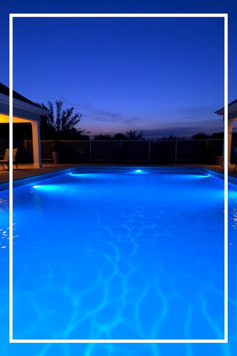Submersible LED Pool Lights - 24 Pool Lighting Ideas