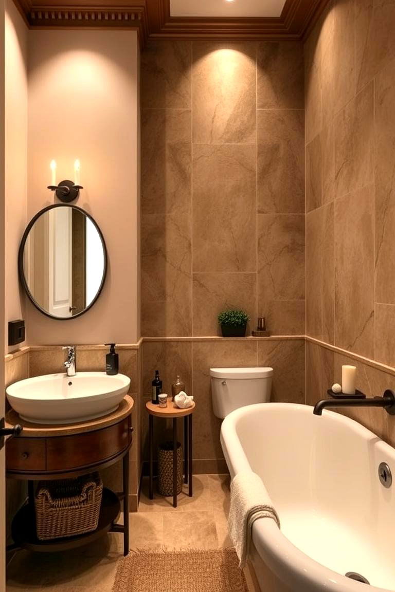 Subtle Accent Lighting - 24 Small Bathroom Lighting Ideas