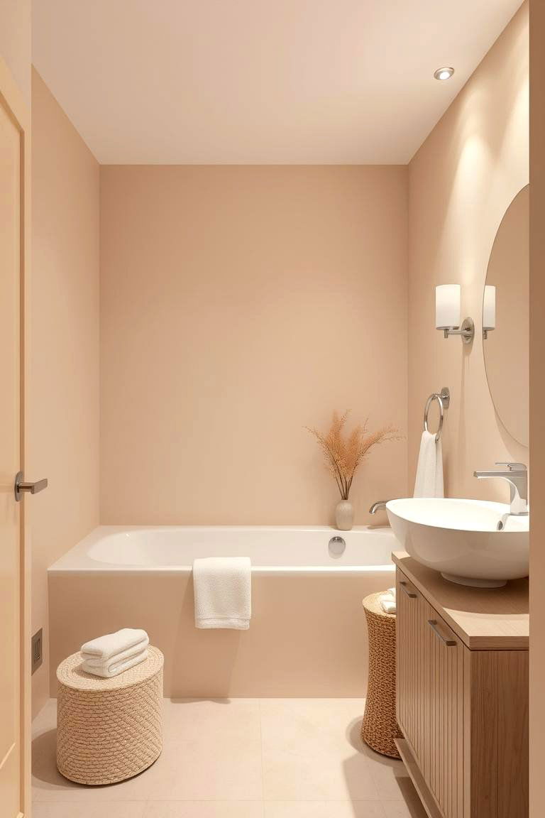 Subtle Beige - 24 Bathroom Color Ideas