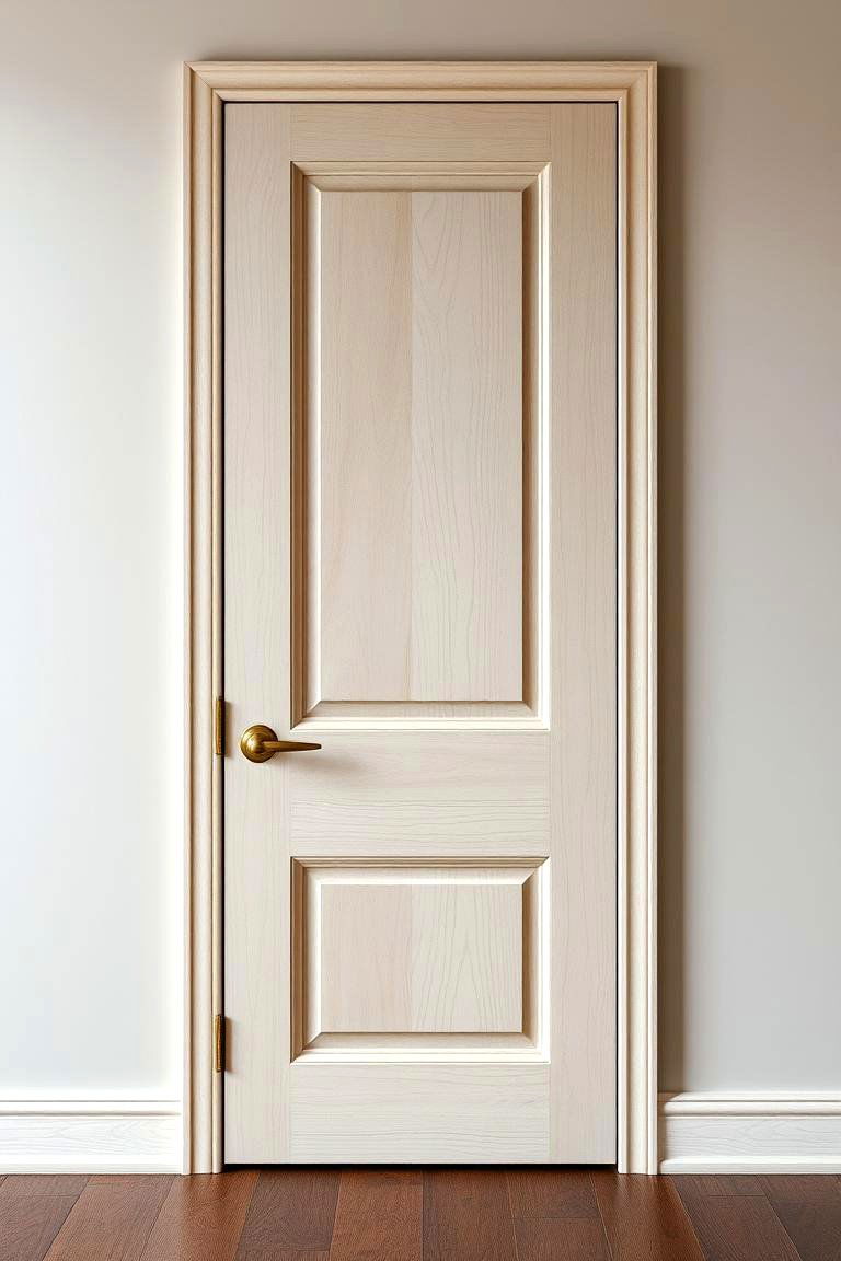 Subtle Birch Blush - 24 Stained Front Door Ideas