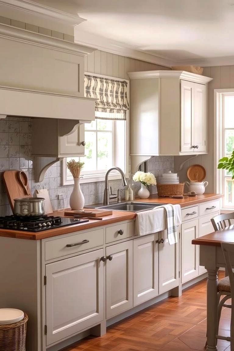 Subtle Country Patterns - 24 Rustic Kitchen Ideas