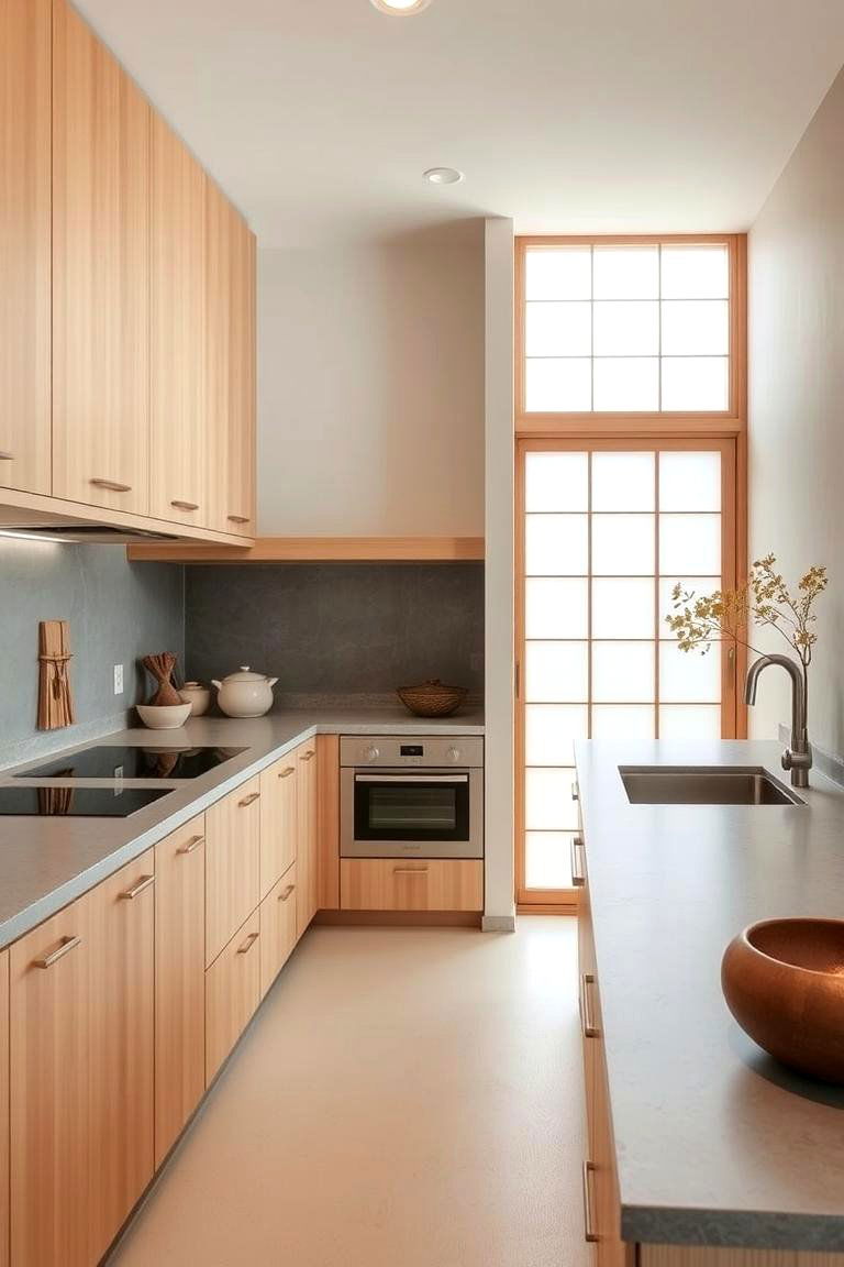 Subtle Earth Tone Palette - 24 Japanese Style Kitchen Ideas
