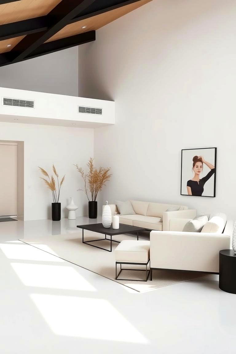 Subtle Elegance in Cream and Black Furnishings - 24 Cream and Black Living Room Ideas