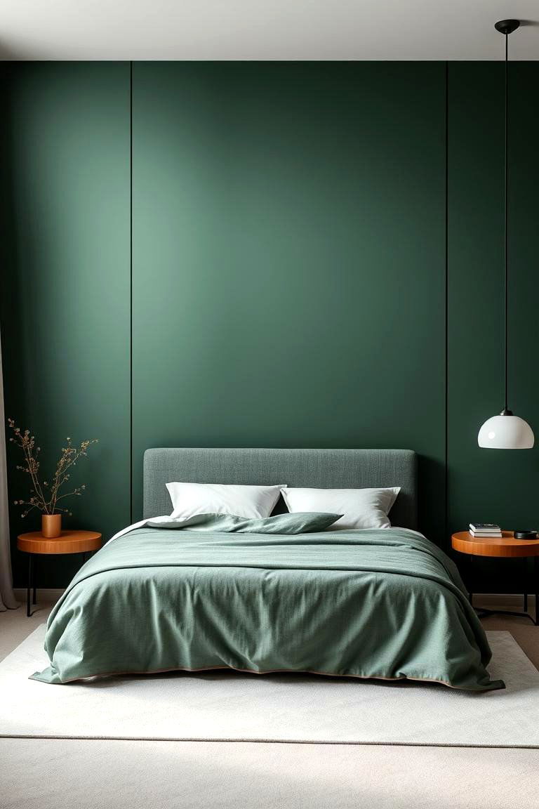 Subtle Gradient Effect - 24 Dark Green Accent Wall Ideas