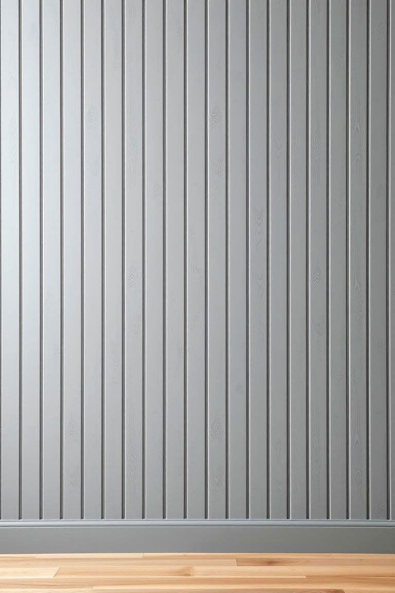 Subtle Gray Sophistication - 24 Beadboard Wall Ideas