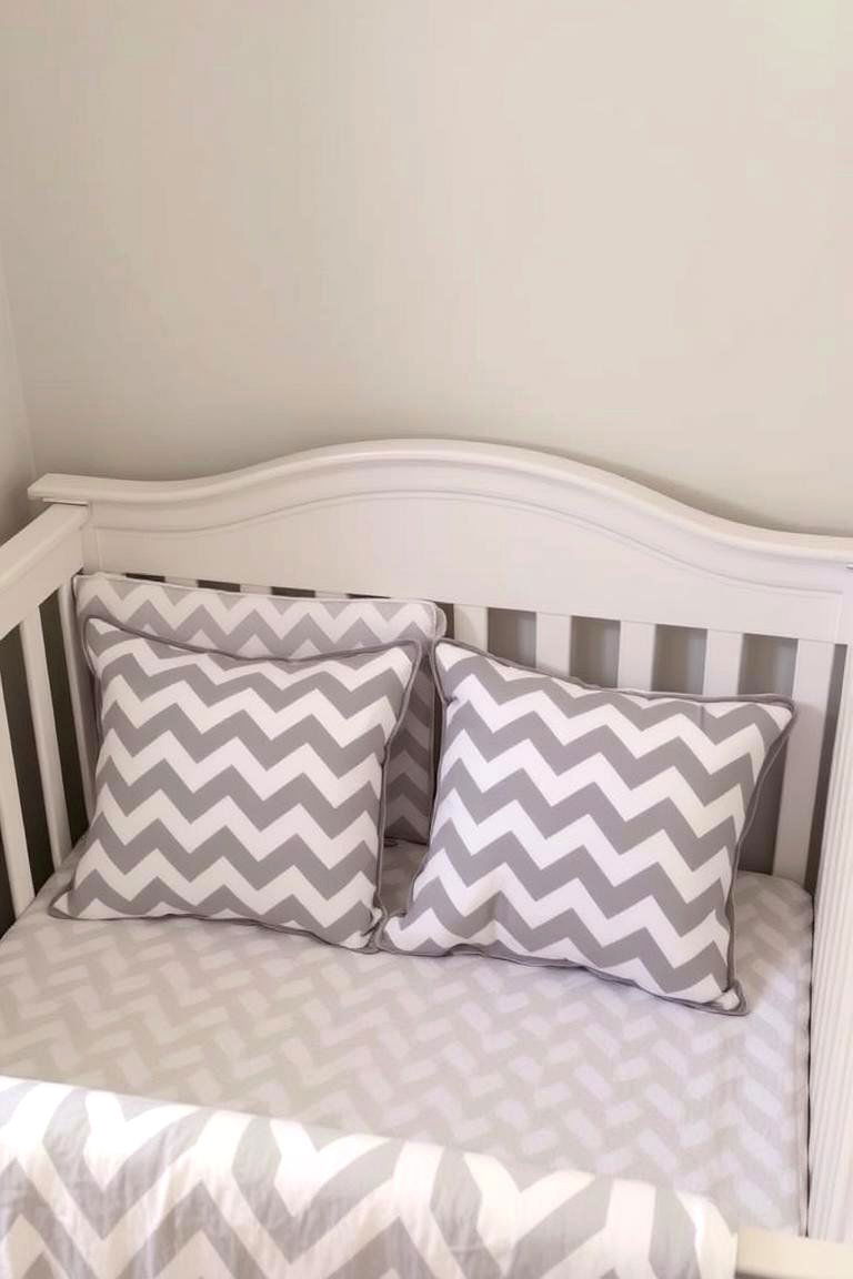 Subtle Grey and White Chevrons - 24 Neutral Nursery Ideas