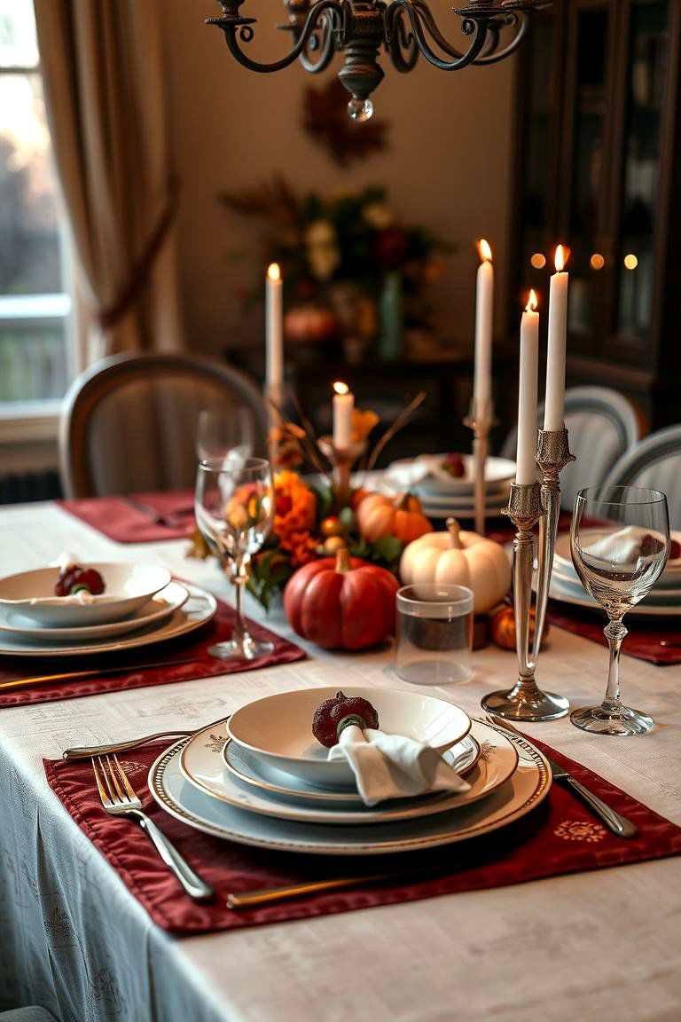 Subtle Luxe Touches - 24 Thanksgiving Table Settings