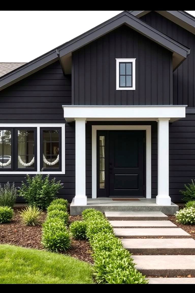 Subtle Minimalism - 24 black siding house ideas