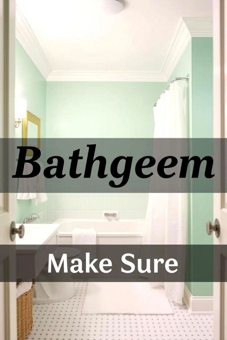 Subtle Mint Green Walls with White Accents - 24 Mint Green Bathroom Ideas
