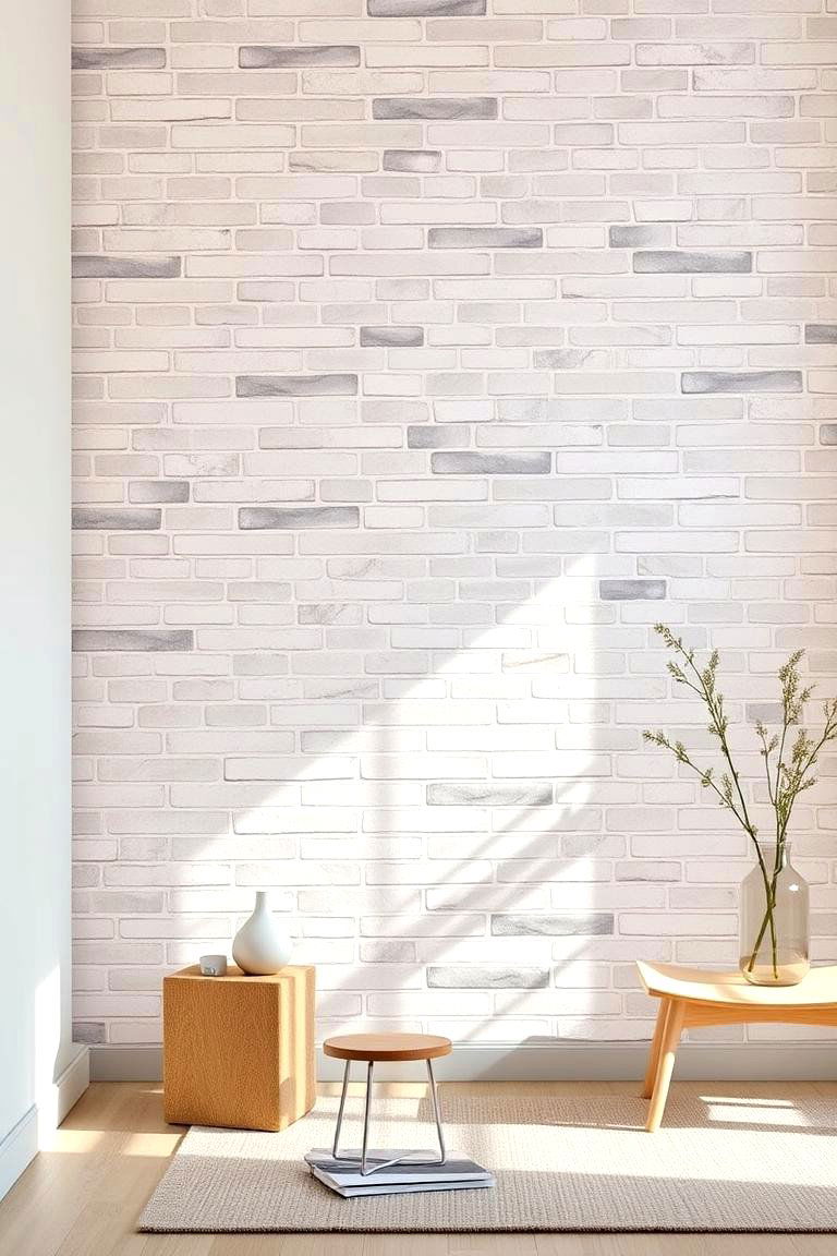 Subtle Neutral Brick Tones - 24 Brick Wallpaper Ideas