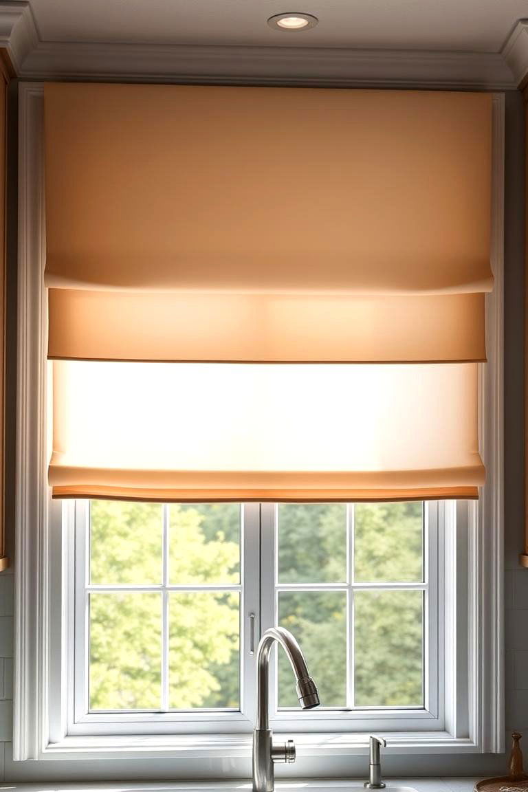 Subtle Ombre Valance - 24 Kitchen Valance Ideas