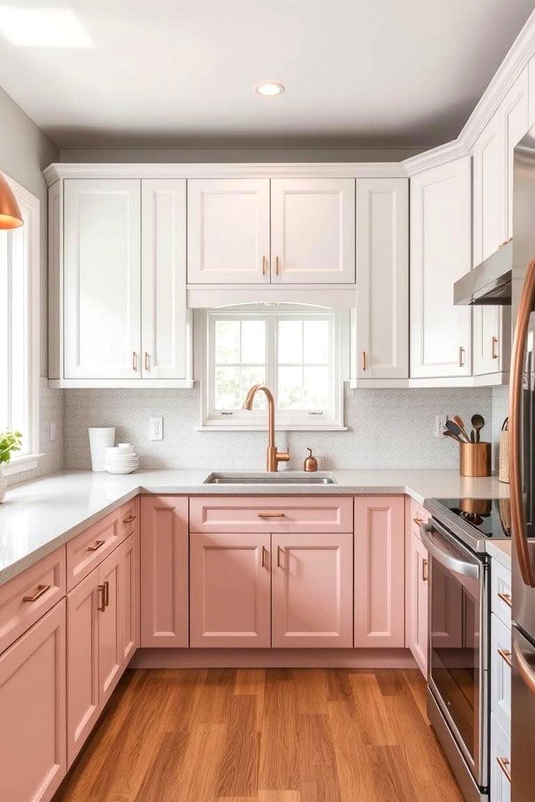 Subtle Pale Pink Charm - 24 Kitchen Color Ideas