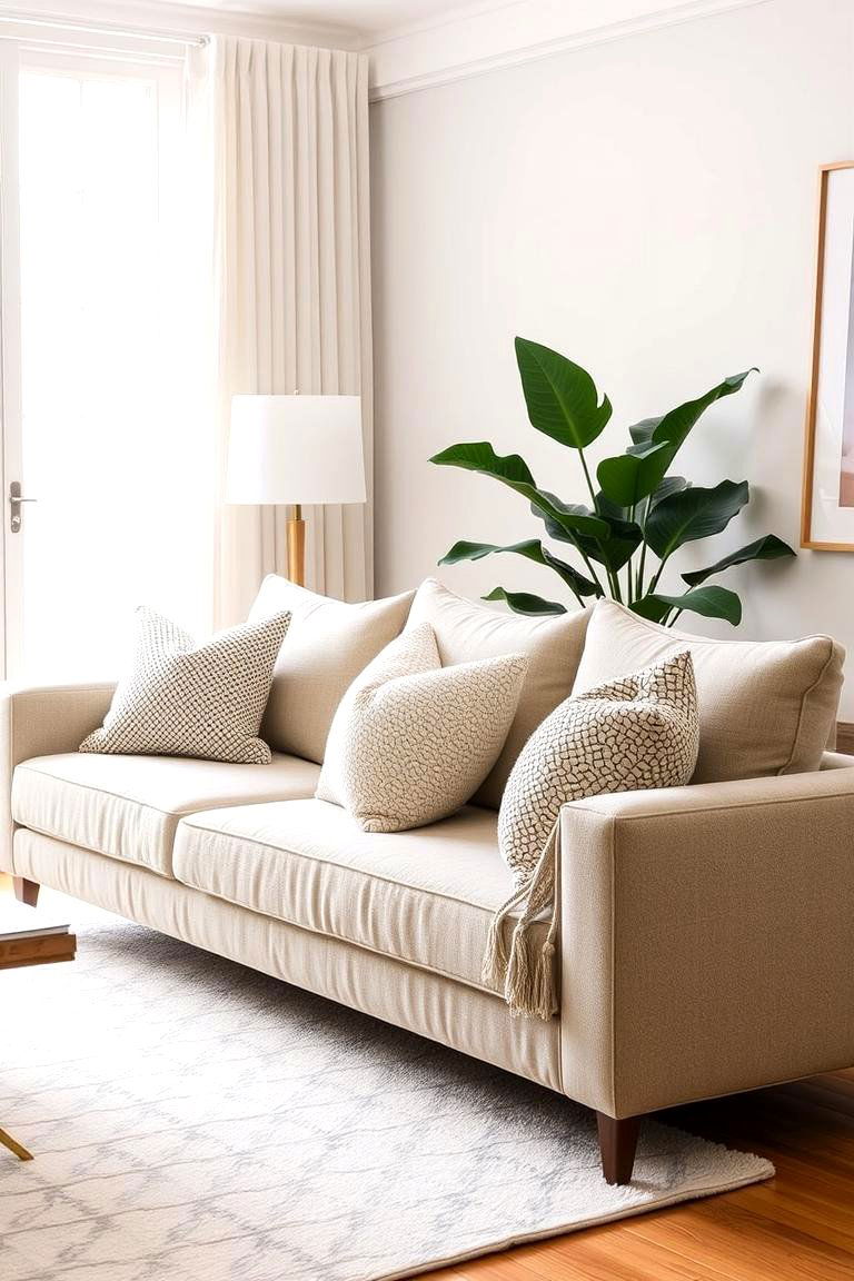 Subtle Patterns for Depth and Interest - 24 Minimalist Living Room Ideas
