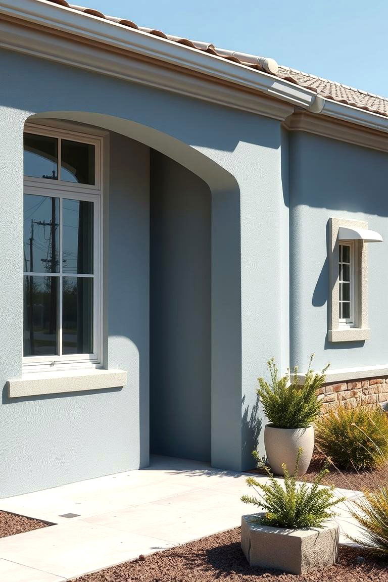 Subtle Pewter Blue - 24 Blue Exterior House Colors
