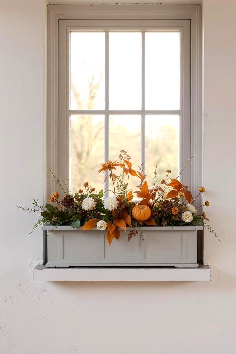 Subtle Rustic Charm - 24 Fall Window Box Ideas