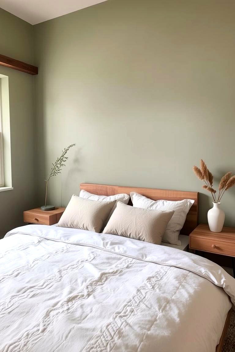 Subtle Sage Green Harmony - 24 Bedroom Paint Colors