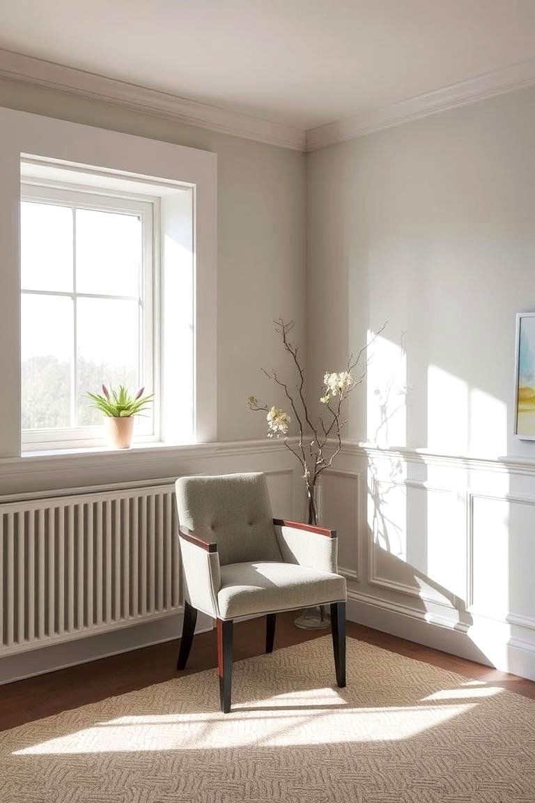 Subtle Shadow Box Chair Rail - 24 Chair Rail Ideas