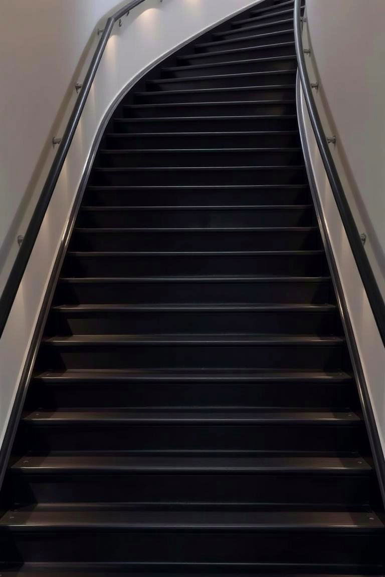 Subtle Sophistication - 24 black staircase ideas